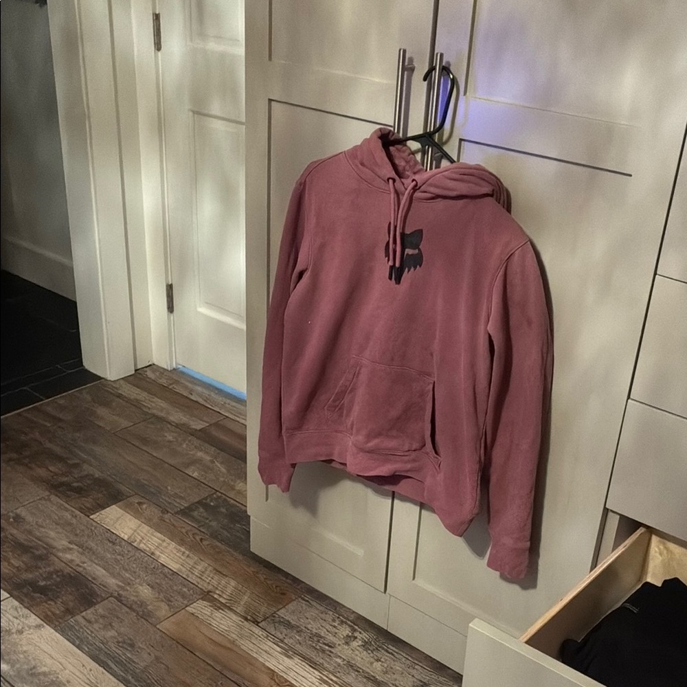 Fox Pink Zip-Up Sweater Soft Cotton Blend